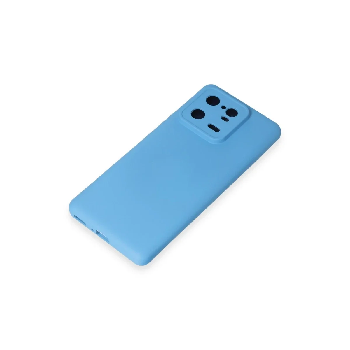 Xiaomi Mi 13 Pro Kılıf Nano içi Kadife Silikon - Mavi görsel 4