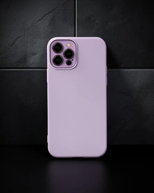 Apple İphone 12 Pro Kılıf Lansman Glass Kapak - Lila