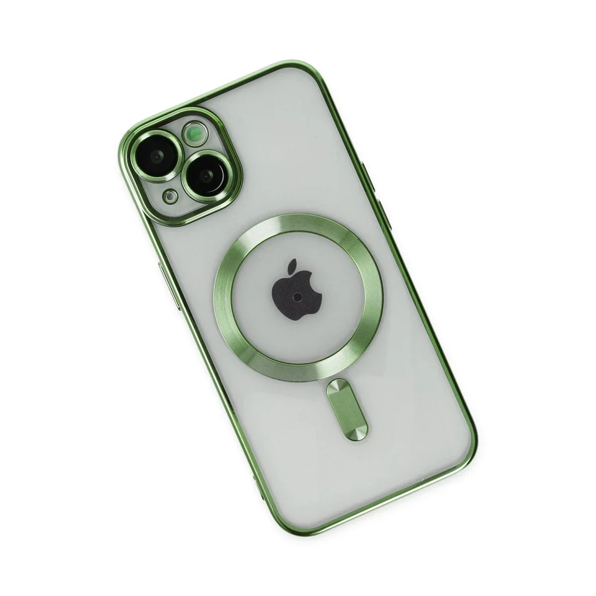 Apple iPhone 14 Plus Kılıf Kross Magneticsafe Kapak - Koyu Yeşil görsel 3