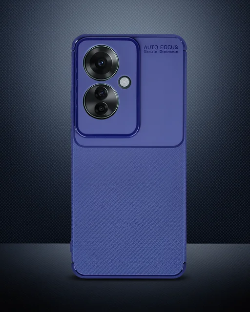 Oppo Reno 11f Kılıf Auto Focus Karbon Kapak - Lacivert