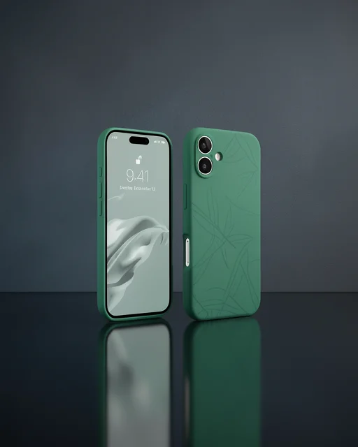 Apple İphone 16 Plus Kılıf First Silikon - Koyu Yeşil