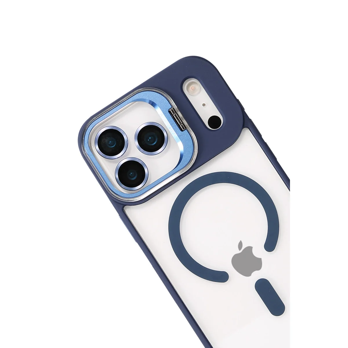 Joko Apple İphone 17 Pro Rem Lensli Magsafe Standlı Kapak - Lacivert görsel 3
