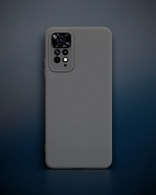 Xiaomi Redmi Note 11 Pro Kılıf Nano İçi Kadife Silikon - Koyu Yeşil