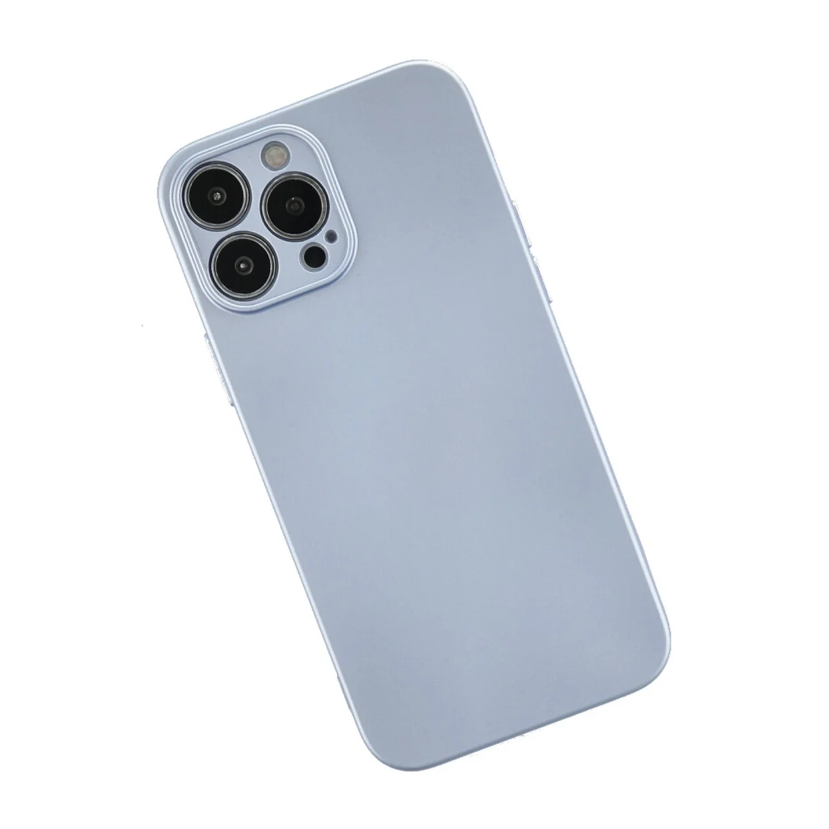Apple İphone 13 Pro Kılıf Nano İçi Kadife Silikon - Sky Blue görsel 3