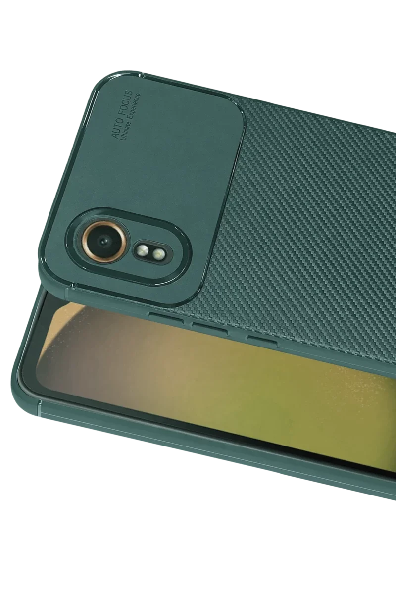 Samsung Galaxy XCover 7 Kılıf Auto Focus Karbon Kapak - Yeşil görsel 2