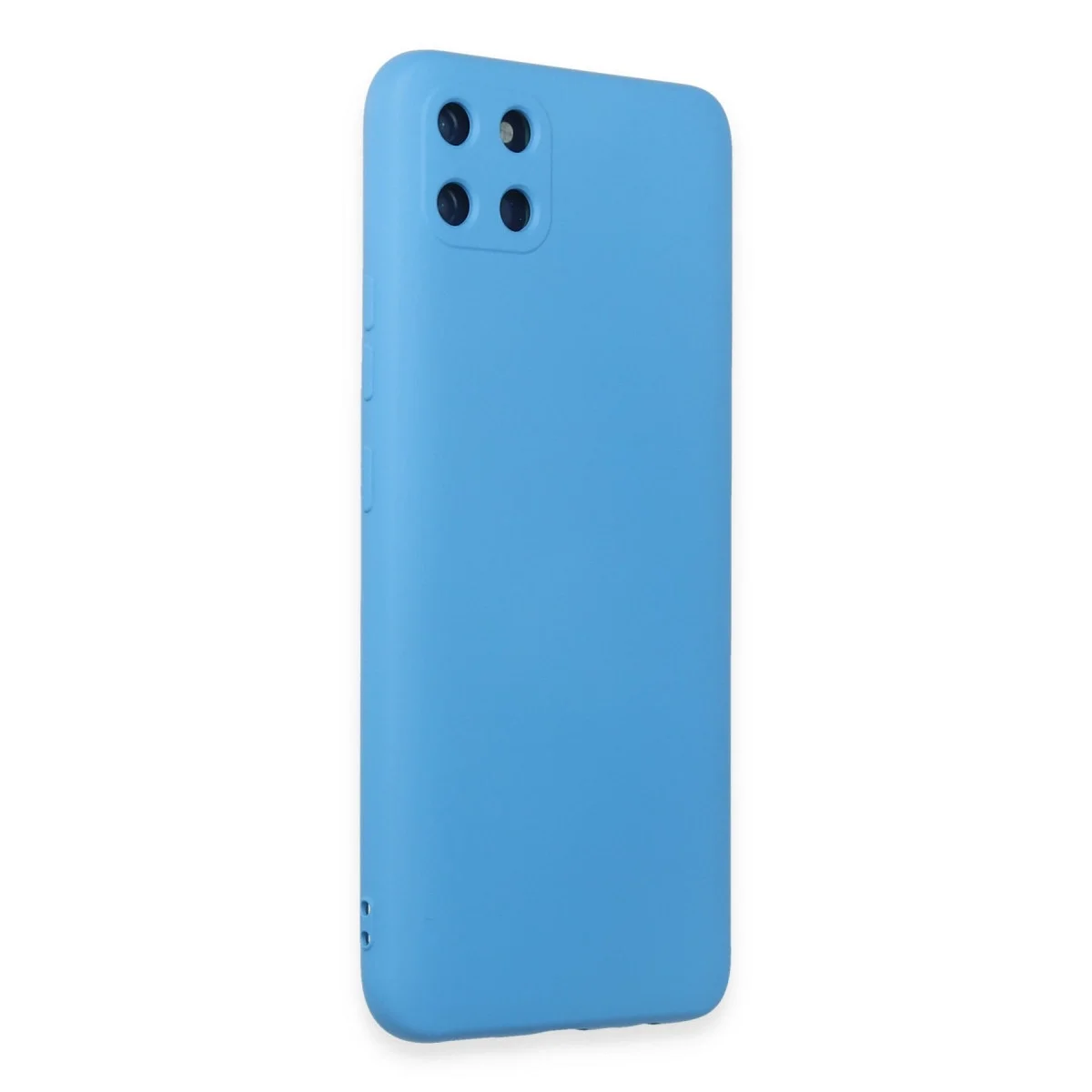 Realme C11 Kılıf Nano İçi Kadife Silikon - Mavi görsel 2