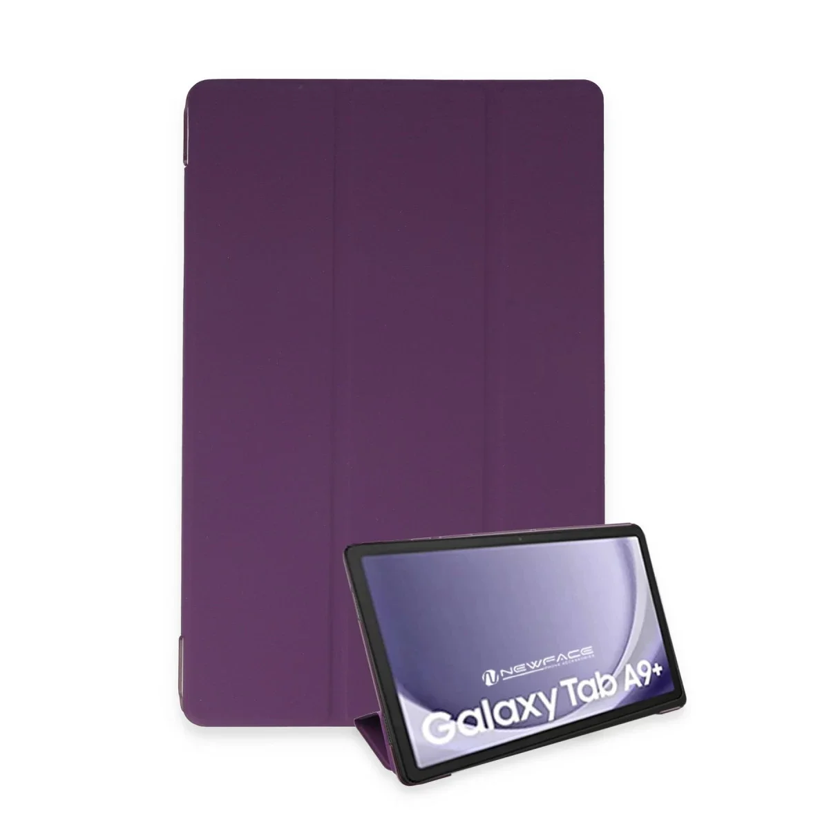 Samsung Galaxy Tab A9 Plus Kılıf Tablet Smart Kılıf - Mor görsel 3