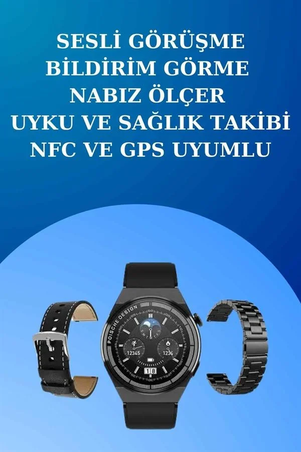 Akıllı Saat ve Kulaklık Seti Dokunmatik Ekran 5.0 Bluetooth Bağlantılı Sesli Görüşme görsel 3