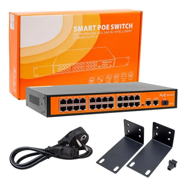 POE24FE+2GE+1SFP 300W 10/100 MBPS Ethernet Switch görsel 3