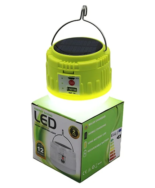 Usb - Solar Şarjlı Askılı Kamp Lambası - Powerbank