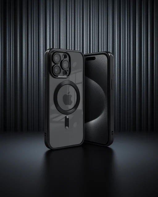 Apple İphone 15 Pro Kılıf Kross Magneticsafe Kapak - Siyah