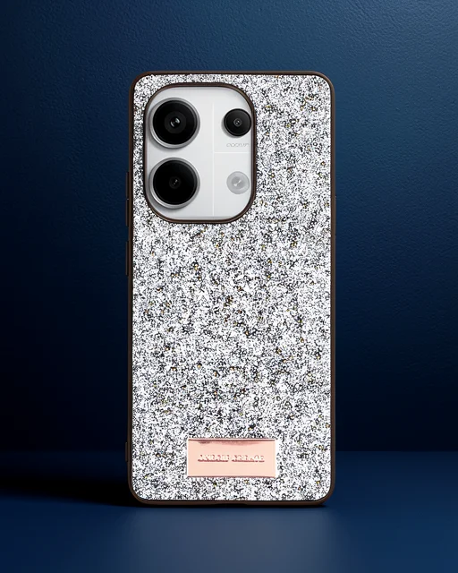 Onegif Xiaomi Redmi Note 13 Pro 4g Bright Simli Kapak - Gümüş