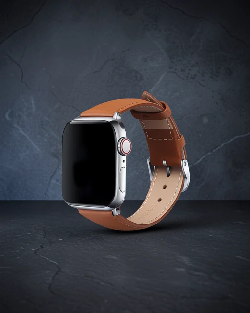 Apple Watch 42mm Nl26 Deri Kordon - Taba