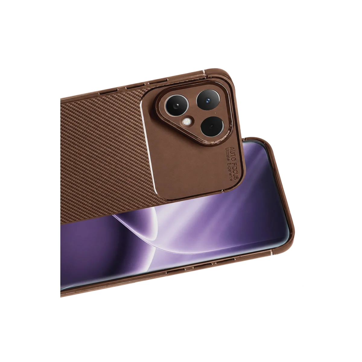 Tecno Pova Curve 2 5G Auto Focus Karbon Kapak - Kahverengi görsel 2