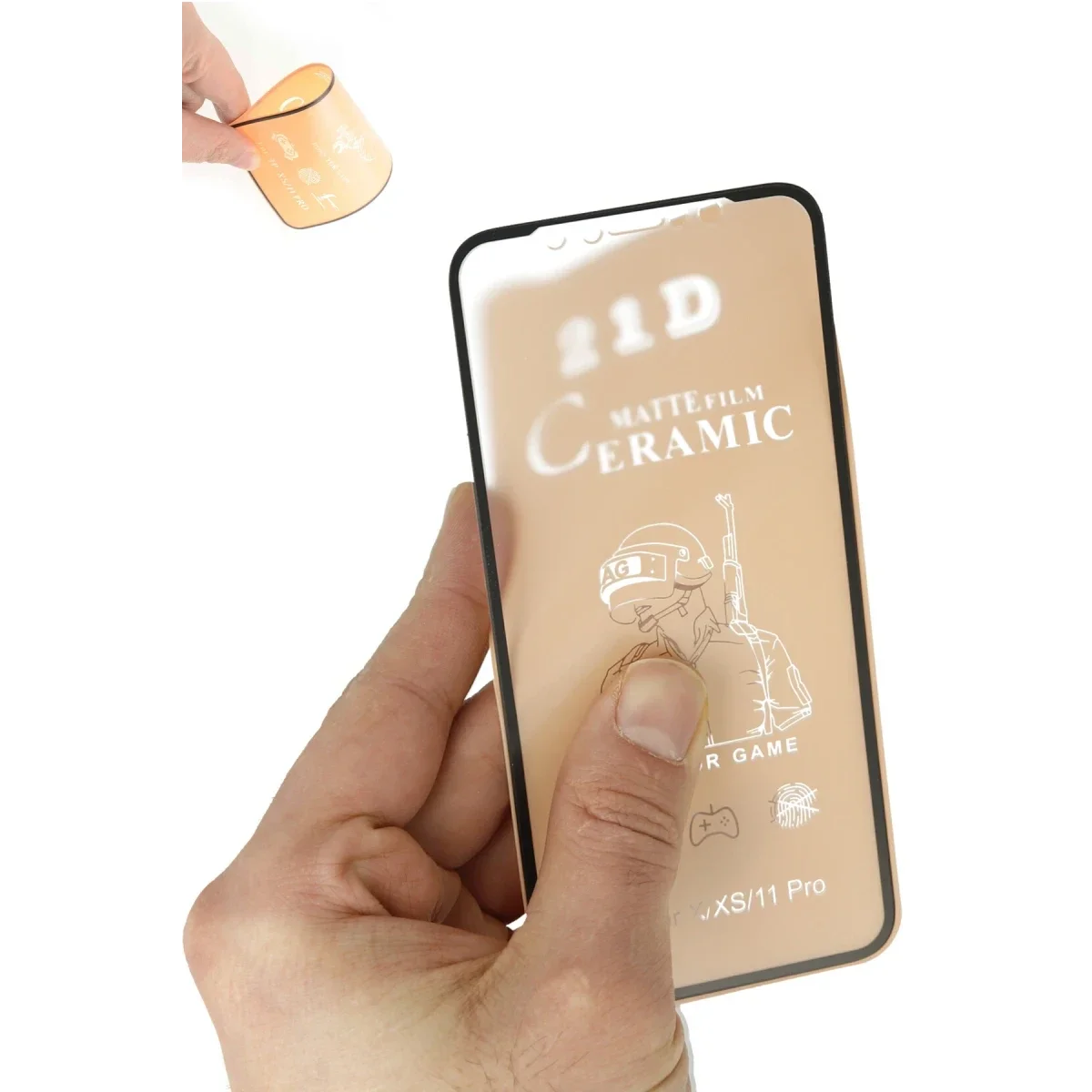 Apple iPhone 8 Plus Mat Seramik Nano Ekran Koruyucu - Siyah görsel 3