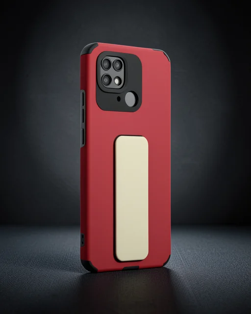 Xiaomi Redmi 10c Kılıf Mega Standlı Silikon - Gold