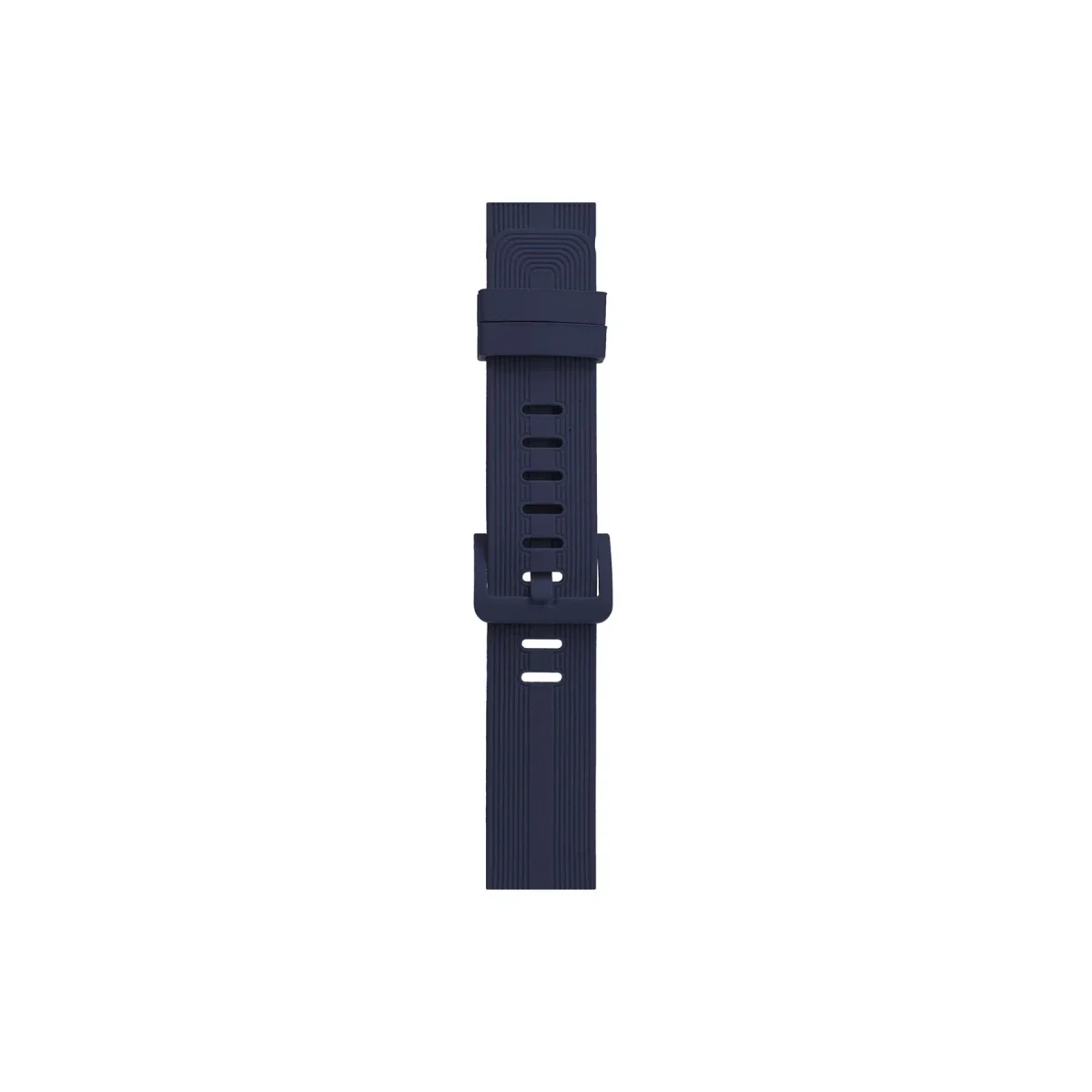 Apple Watch 38mm KR408 Çizgili Silikon Kordon - Lacivert görsel 3