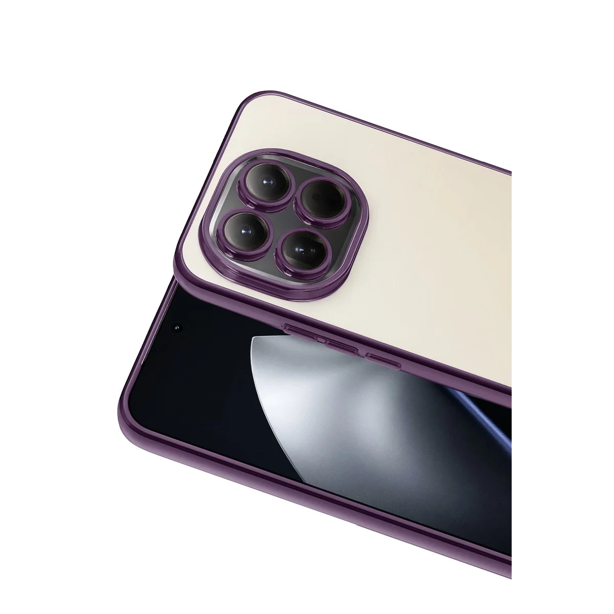 Xiaomi Mi 15 Razer Lensli Silikon - Mor görsel 2