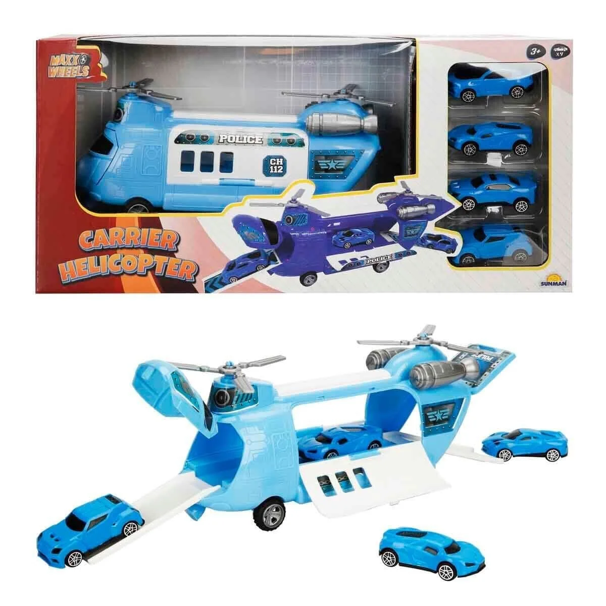 4782 Sun-ryl-mxx-garaj Set Polis Ambulans Asker Taşıyıcı Helikopter Arb 3R görsel 6