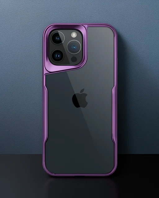 Apple İphone 14 Pro Max Kılıf Boyi Silikon Kapak - Derin Mor