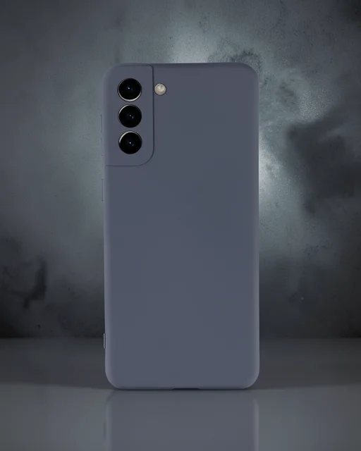 Samsung Galaxy S21 Plus Kılıf Nano İçi Kadife Silikon - Gri