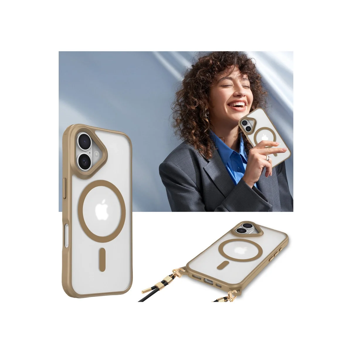 Apple İphone 16 Kılıf Enka Magsafe Silikon Kılıf - Şeffaf görsel 3