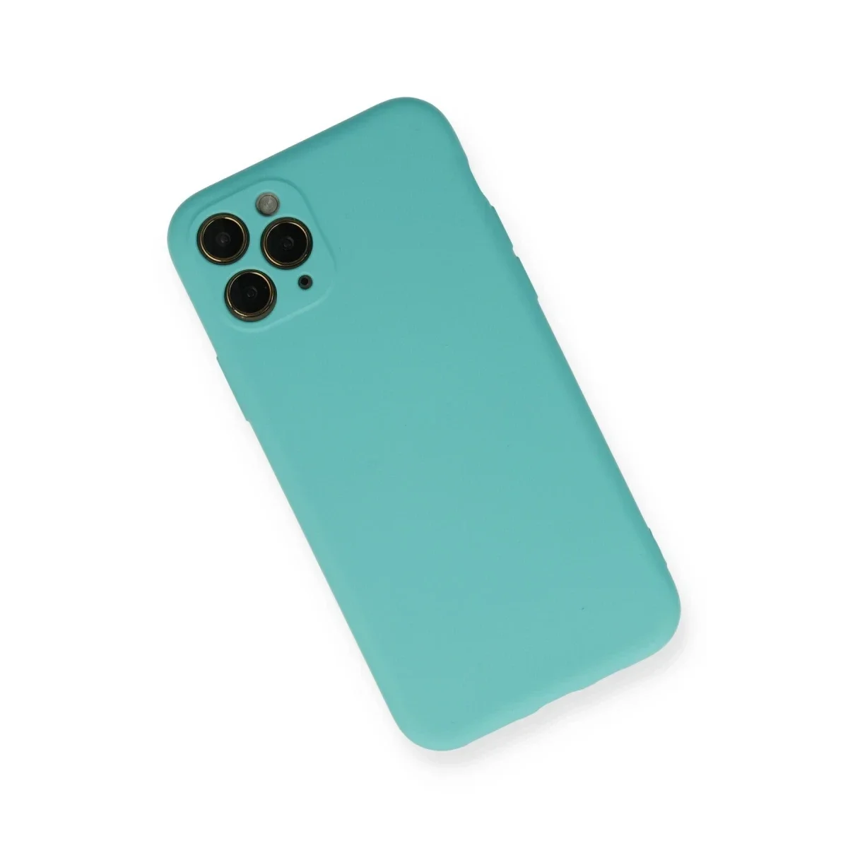 Apple iPhone 11 Pro Kılıf Nano içi Kadife Silikon - Turkuaz görsel 2