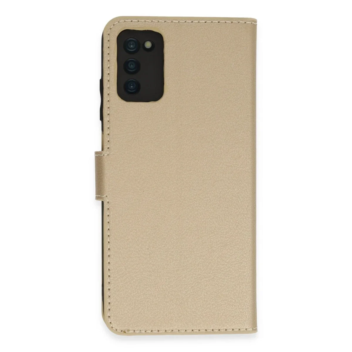 Samsung Galaxy A03S Kılıf Trend S Plus Kapaklı Kılıf - Gold