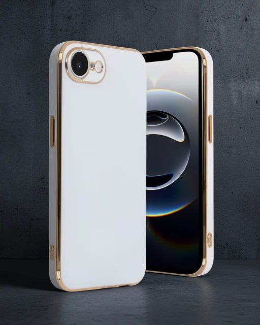 Apple İphone 16e Kılıf Volet Silikon - Beyaz