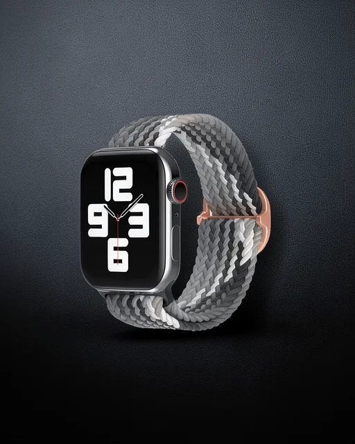 Apple Watch 42mm Kordon - Gri-siyah