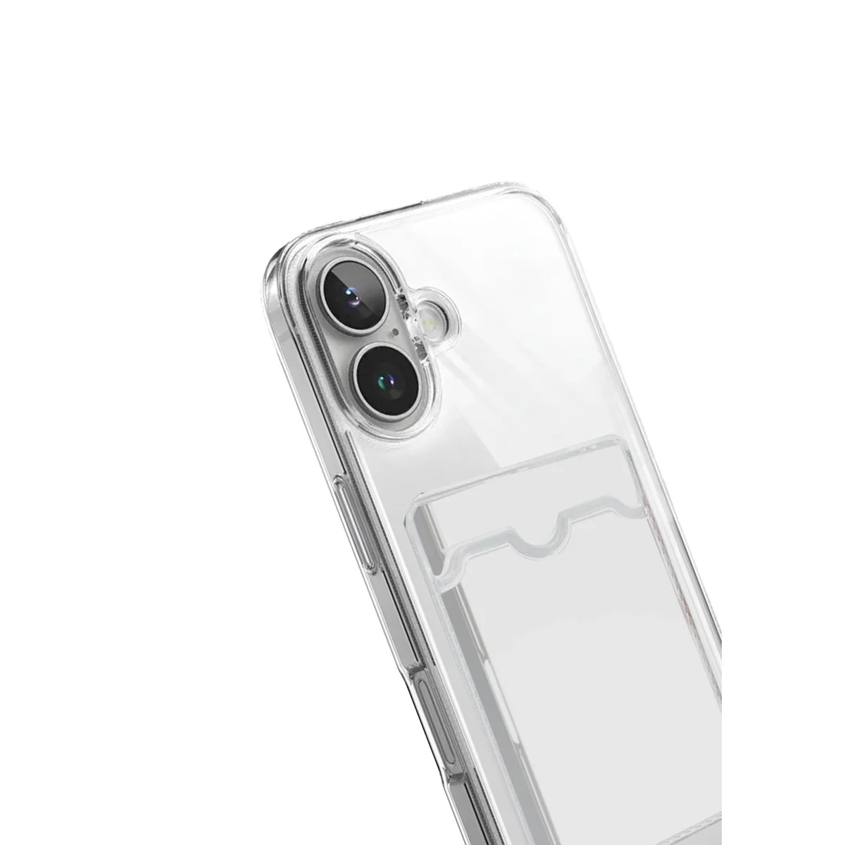Apple İphone 17 Kart Şeffaf Silikon - Şeffaf görsel 2