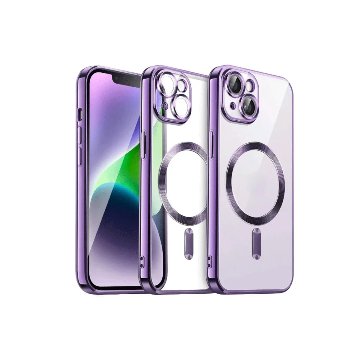 Apple iPhone 15 Kılıf Kross Magneticsafe Kapak - Mor
