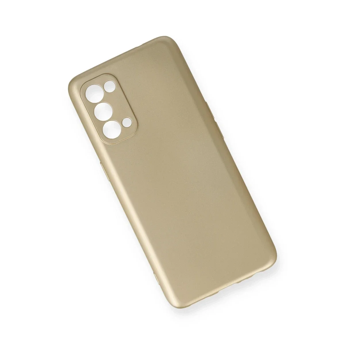 Oppo Reno 5 Kılıf First Silikon - Gold görsel 3