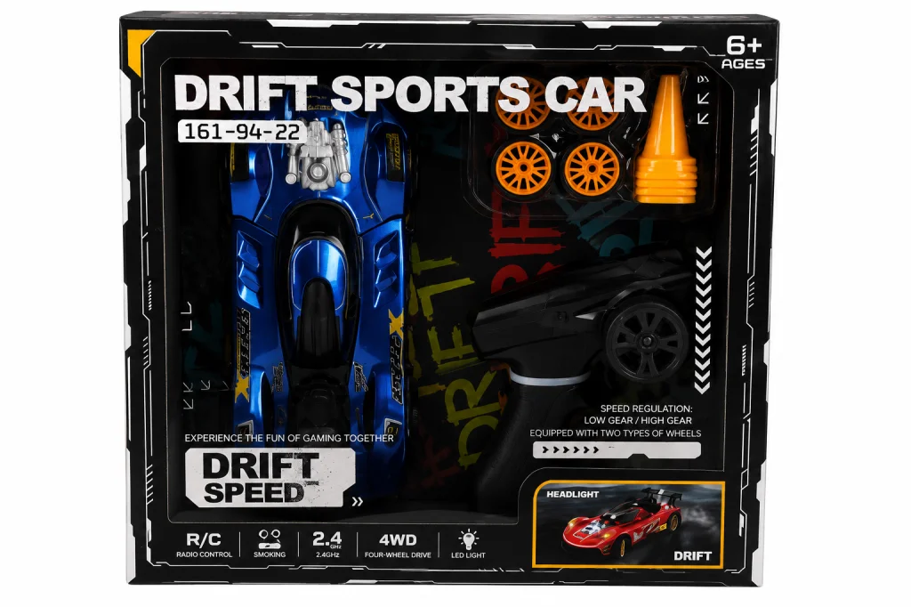 38046 2 4G Kontrol Duman Atan Yüksek Hızlı Yedek Drift Tekerli Araçlar görsel 3