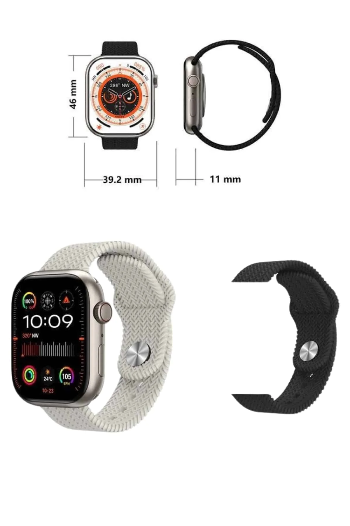 Akıllı Saat Uyku ve Sağlık Takibi GPS Uyumlu Tema Değiştirme görsel 5