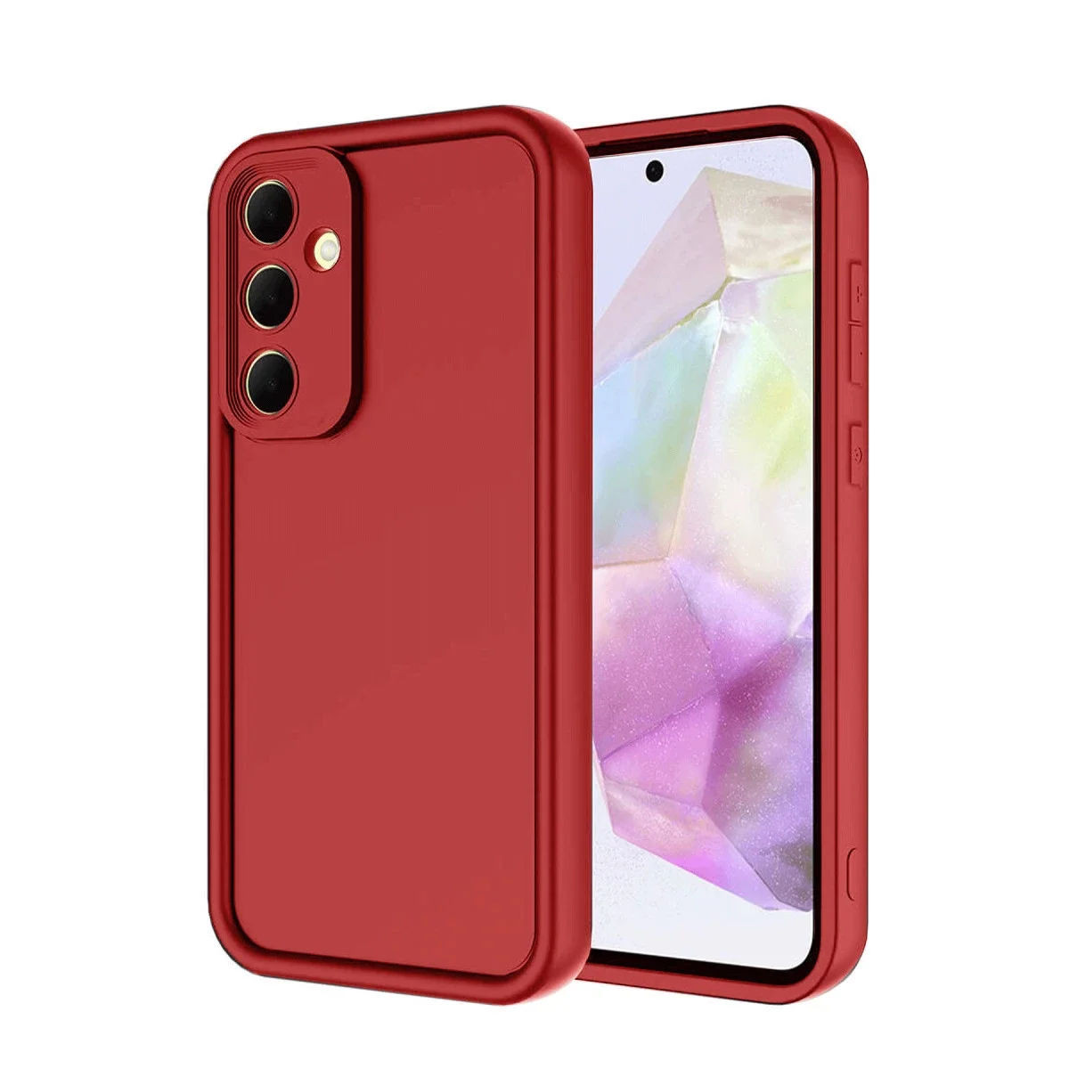 Samsung Galaxy A56 Kılıf Viera Silikon - Kırmızı görsel 3