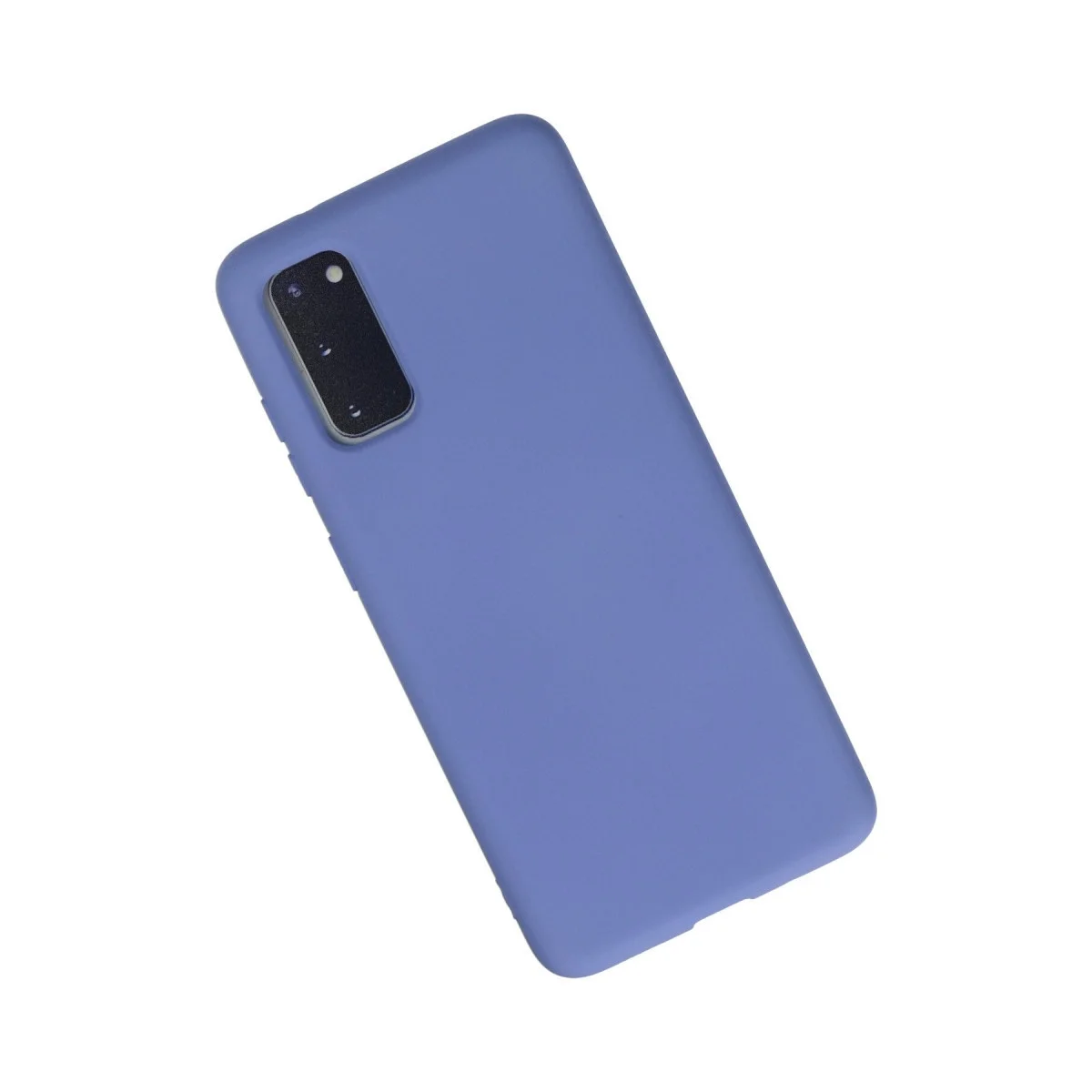 Samsung Galaxy S20 Kılıf Nano İçi Kadife Silikon - Lila görsel 2