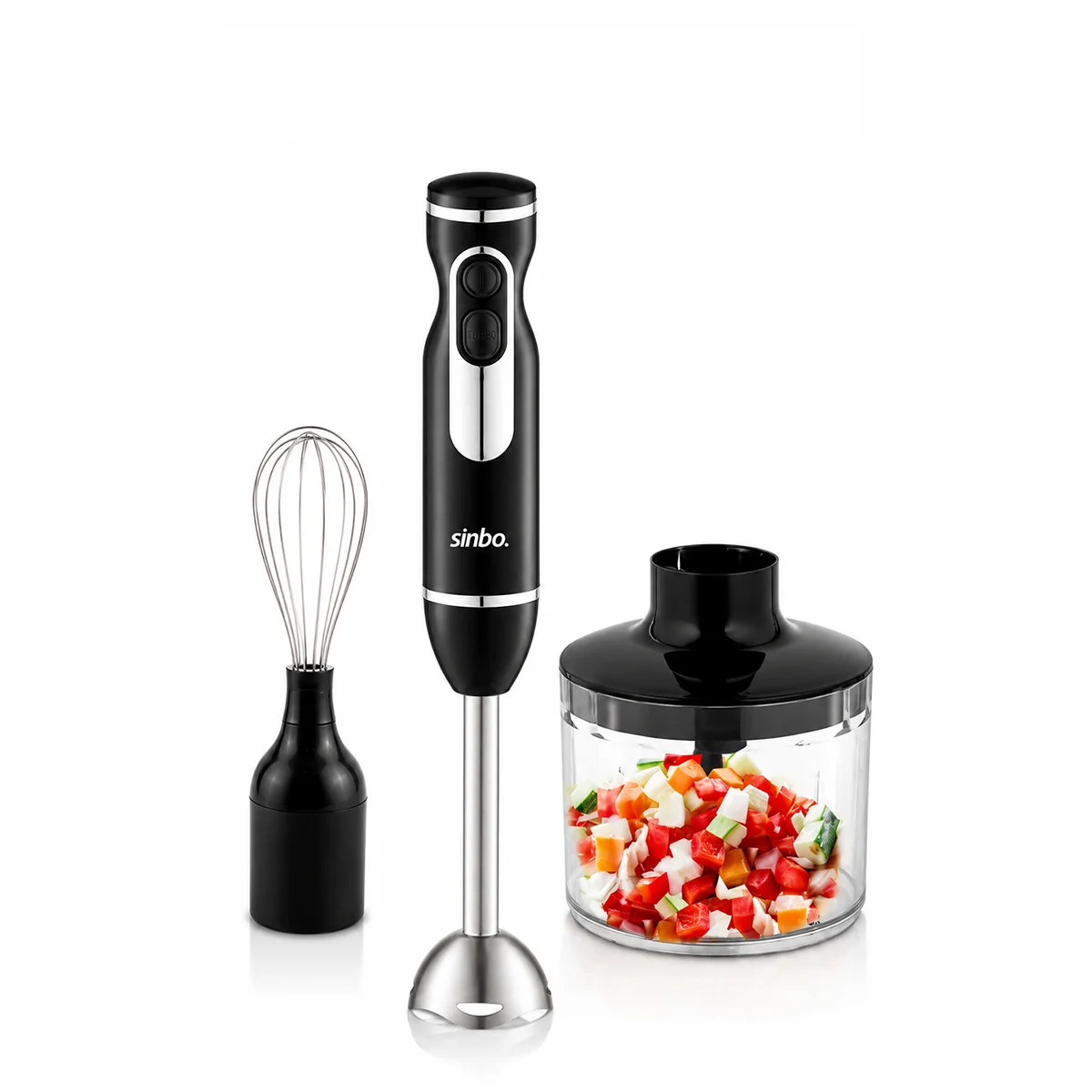 El Blender Seti 700 ml Paslanmaz Çelik Bıçak 2 Hız görsel 2
