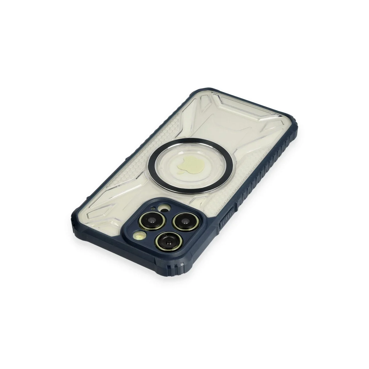 Apple İphone 12 Pro Kılıf Prag Magneticsafe Kapak - Lacivert görsel 3