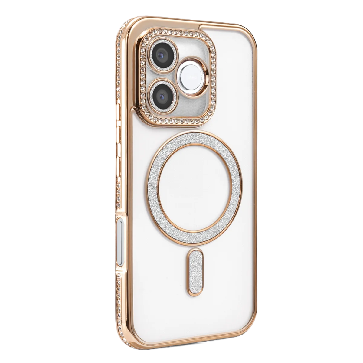 Huawei Honor 600 Lite Joke Simli Magneticsafe Kılıf - Gold görsel 2