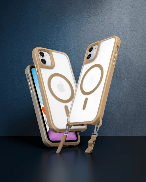 Apple İphone 11 Kılıf Enka Magsafe Silikon Kılıf - Desert