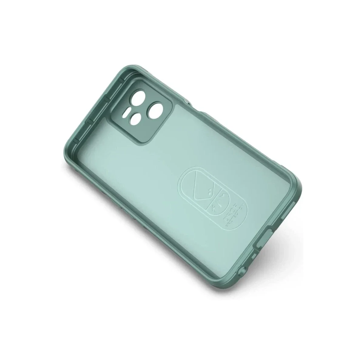 Realme C35 Kılıf Optimum Silikon - Koyu Yeşil görsel 5