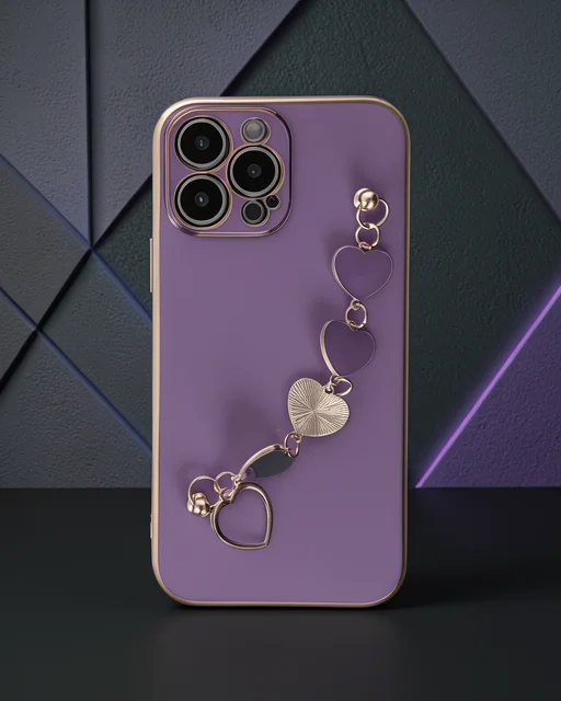 Apple İphone 13 Pro Max Kılıf Esila Silikon - Mor