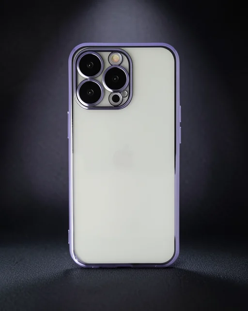 Apple İphone 13 Pro Kılıf Razer Lensli Silikon - Mor