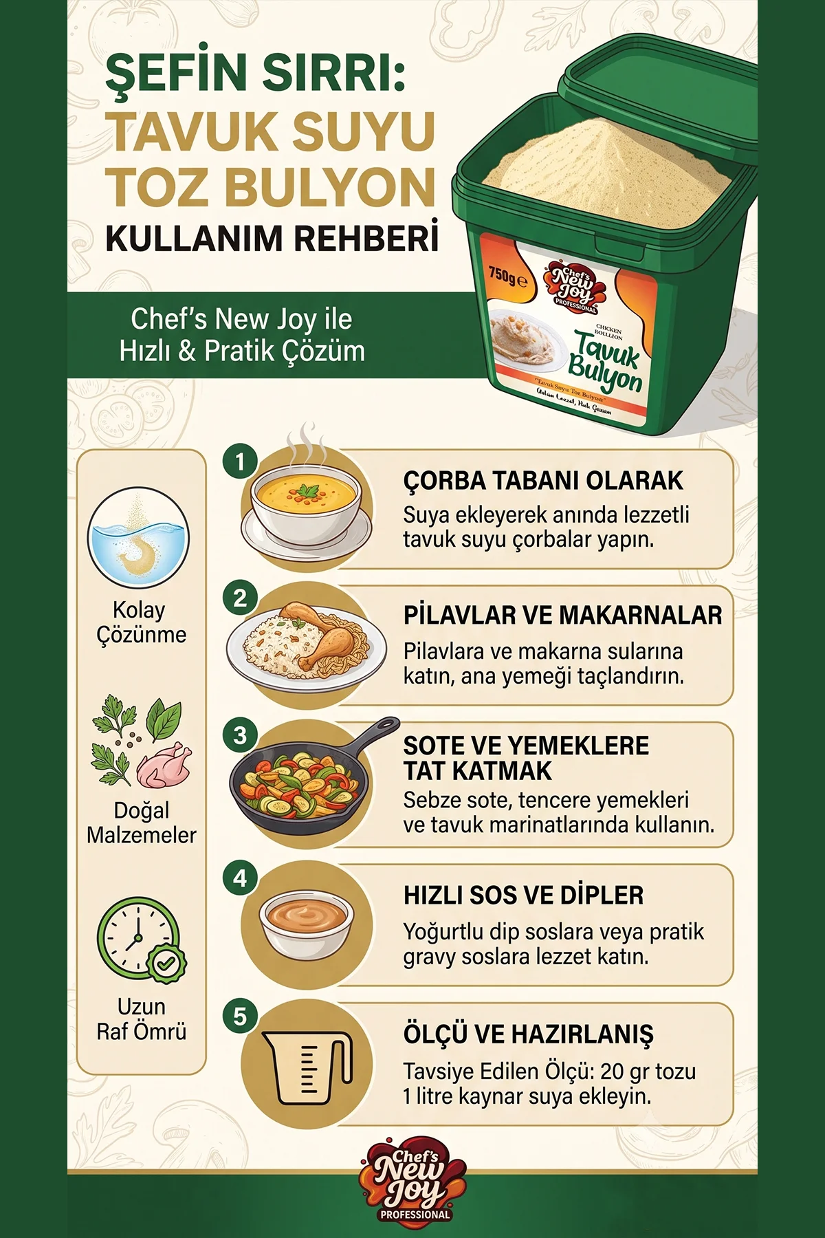 Tavuk Bulyon 750 G x 8 Adet - 1 Koli (Koli Bazlı Avantaj Paketi) görsel 2