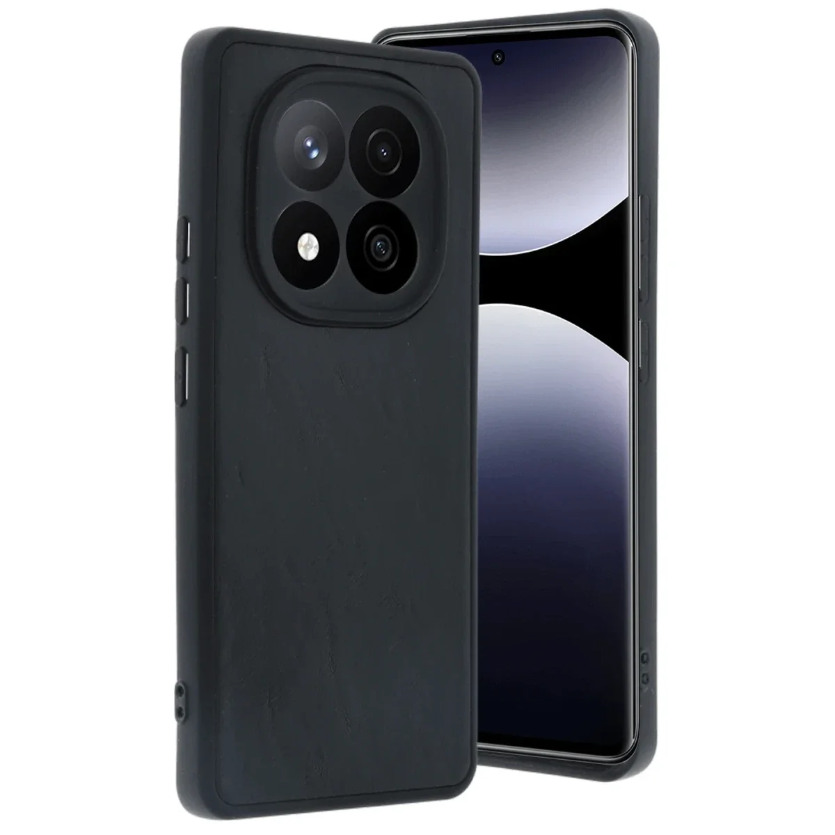 Xiaomi Redmi Note 14 Pro 4G Kılıf Aras Deri Kapak - Siyah