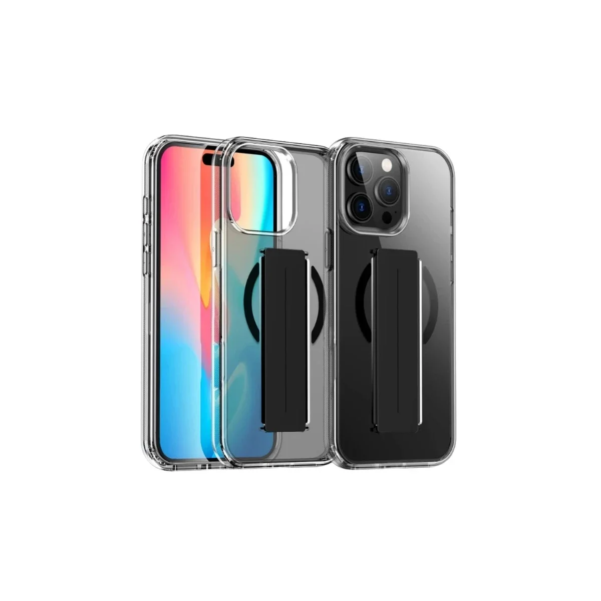 Joko Apple iPhone 14 Pro Max Kılıf Alfa Magsafe Standlı Kapak - Siyah