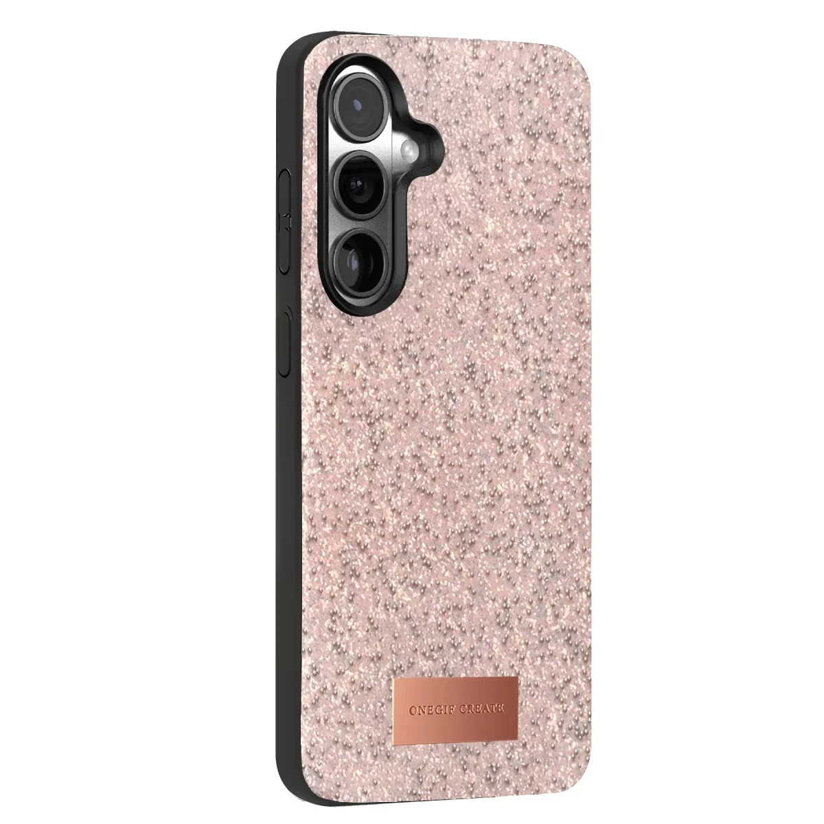 Onegif Samsung Galaxy S24 FE Bright Simli Kapak - Pembe görsel 3