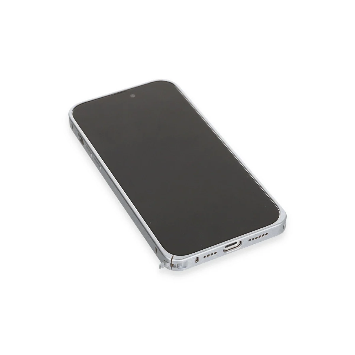 Joko Apple İphone 15 Pro Metal Bumper Mat Kapak - Gri görsel 6