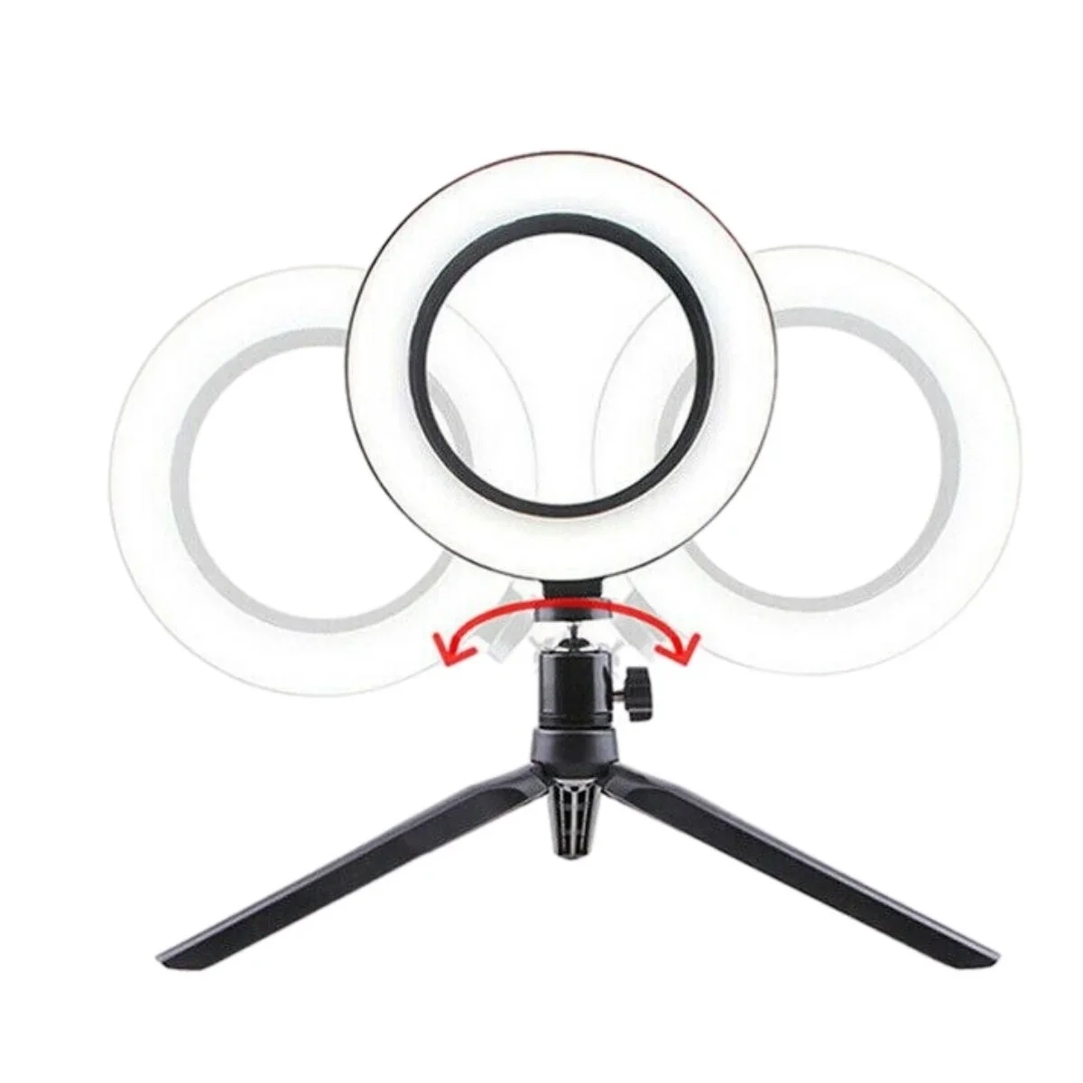 8inç 20cm Youtube Instagram Tiktok Selfie Stüdyo Video Fotoğraf Ring Light Tripod Led Halk görsel 4
